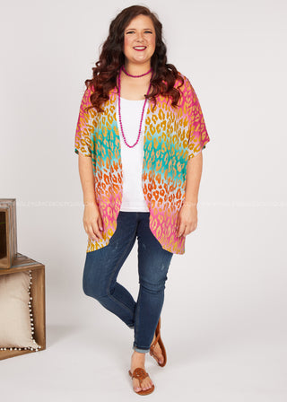 Layers Of Fun Kimono  - LAST ONE FINAL SALE