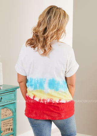 Everyday Tee- WHITE TIE-DYE - FINAL SALE