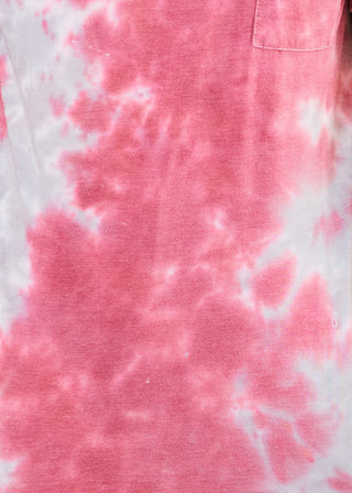 Everyday Tee- MAGENTA/GREY TIE-DYE  - LAST ONES FINAL SALE