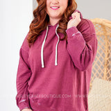Keep it Casual-TOP-BURGUNDY* LAST ONES FINAL SALE *