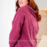 Keep it Casual-TOP-BURGUNDY* LAST ONES FINAL SALE *