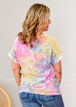 Load image into Gallery viewer, Everyday Tee- PINK/GREY TIE-DYE  - FINAL SALE CLEARANCE
