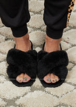 Load image into Gallery viewer, Slumber Slippers by Corkys- BLACK - FINAL SALE CLEARANCE
