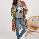 Turquoise and Mascara Tee - LAST ONES FINAL SALE