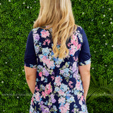 Faith in Floral Top - NAVY* LAST ONES FINAL SALE *