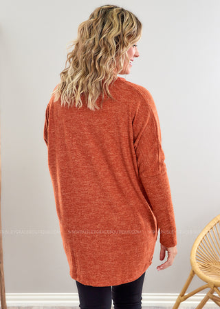 Just a Second Top - Rust - LAST ONE FINAL SALE