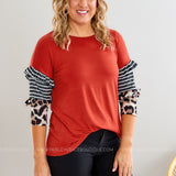 Good Days Only Top - Rust  - FINAL SALE