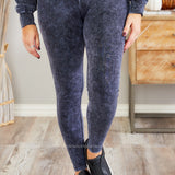 Hopeful Mind Leggings - BLUE GREY - LAST ONES FINAL SALE
