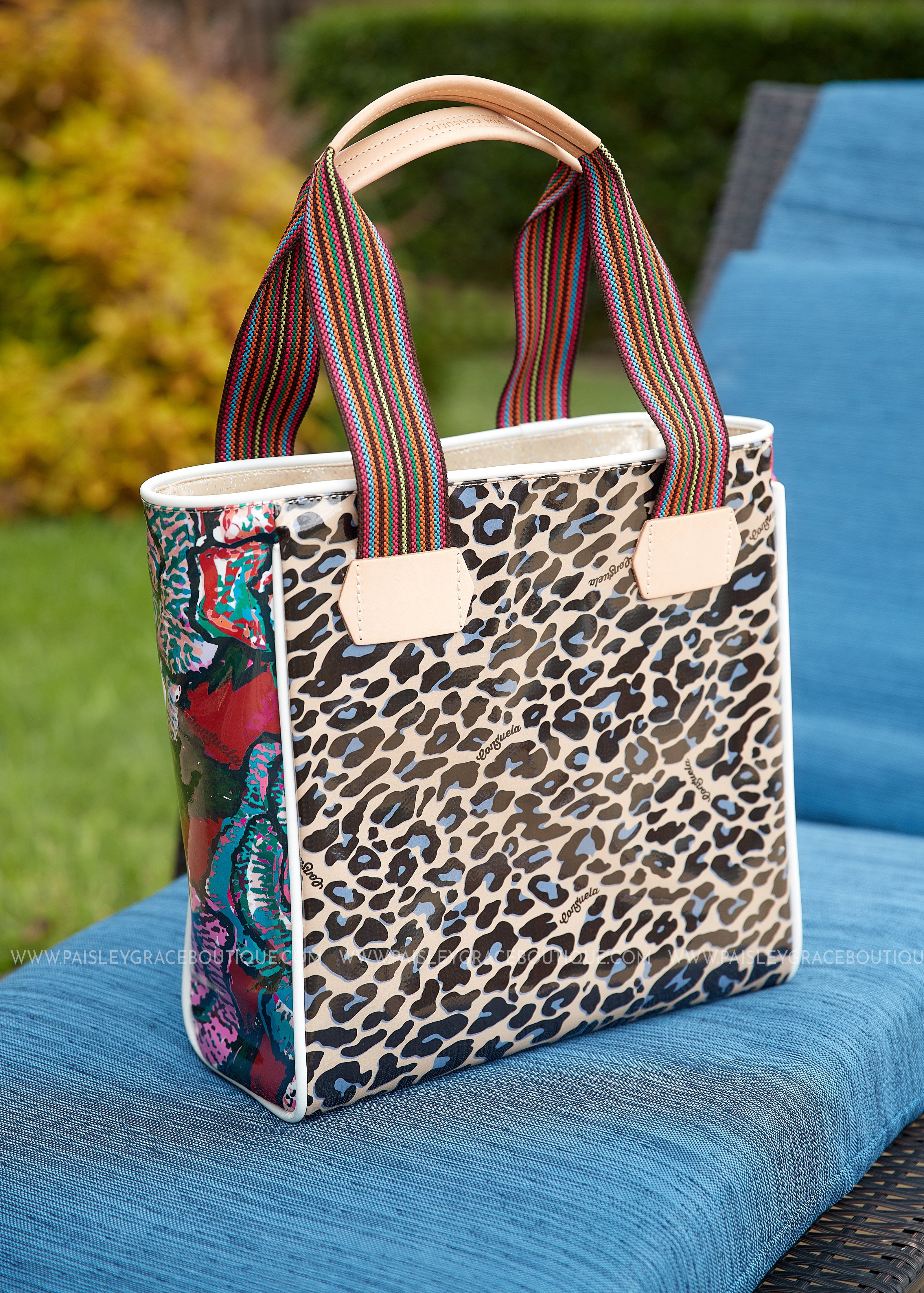 Classic Tote Mel Blue Jag by Consuela Paisley Grace Boutique