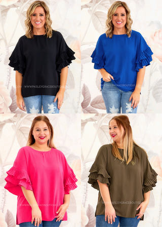 Veda Top - 4 Colors - FINAL SALE