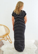 Load image into Gallery viewer, Effortless Effect Dress - Black/Ivory - FINAL SALE
