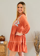 Load image into Gallery viewer, Fall Dreams Embroidered Dress - FINAL SALE
