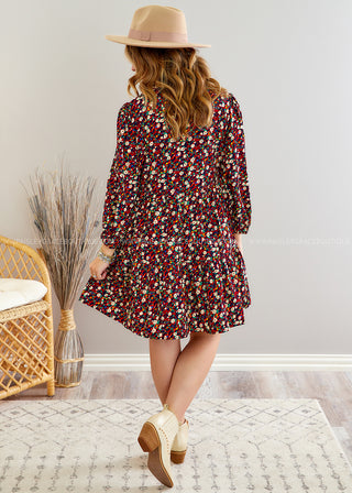 While We're Dancing Dress - Burgundy - FINAL SALE - FINAL SALE