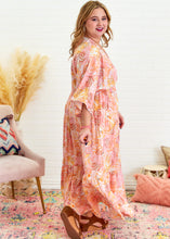 Load image into Gallery viewer, Feel the Wind Maxi Dress -  Peach PLUS ONLY - FINAL SALE
