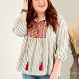 Corina Embroidered Top - LAST ONES FINAL SALE