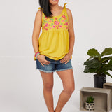 Patio Party Embroidered Top - LAST ONES FINAL SALE