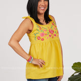 Patio Party Embroidered Top - LAST ONES FINAL SALE