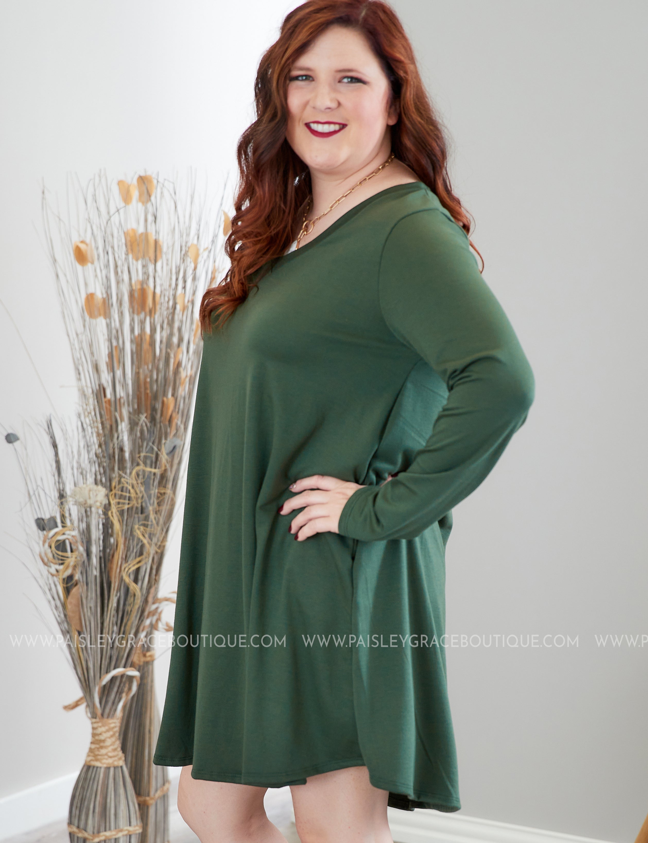 My Favorite Dress- OLIVE  - LAST ONES FINAL SALE
