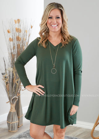 My Favorite Dress- OLIVE  - FINAL SALE