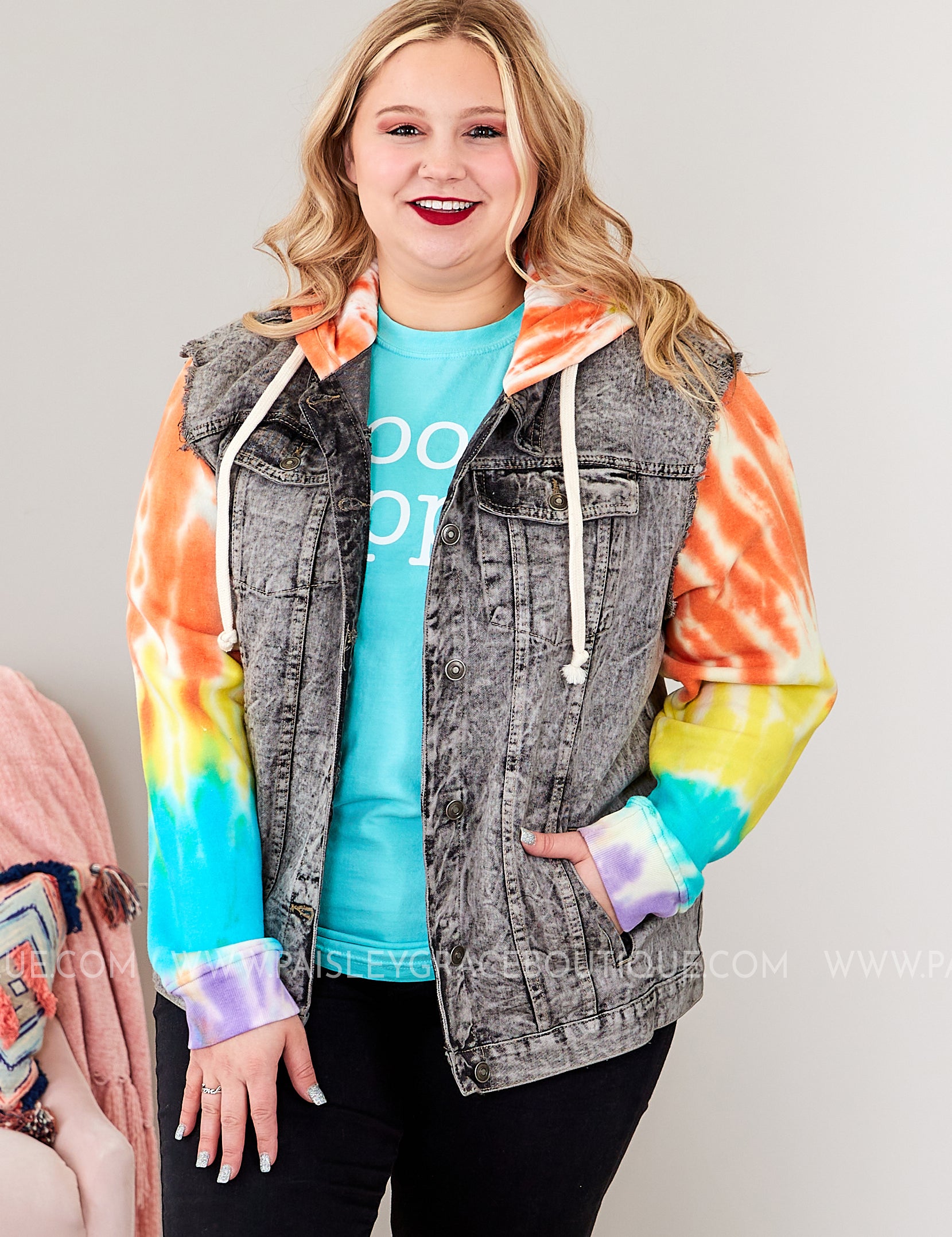 Groovy Adventure Denim Jacket - MULTI* LAST ONES FINAL SALE *