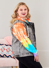 Load image into Gallery viewer, Groovy Adventure Denim Jacket - MULTI - FINAL SALE
