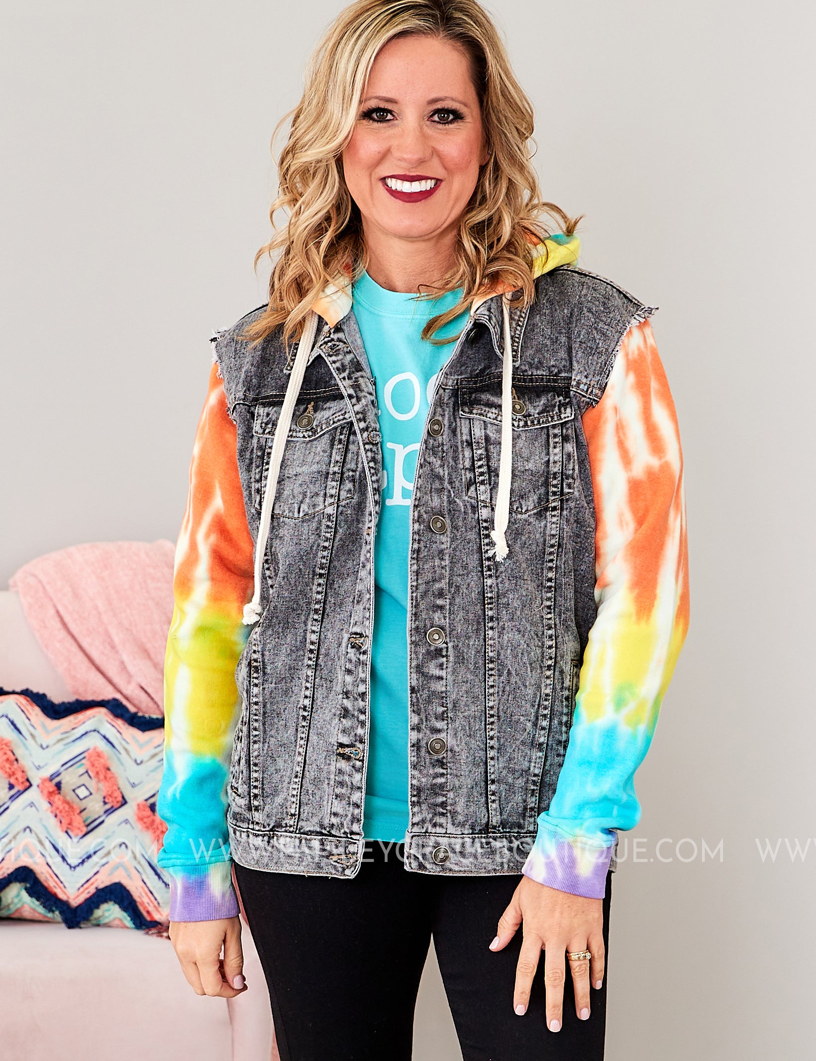 Groovy Adventure Denim Jacket - MULTI* LAST ONES FINAL SALE *