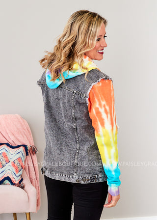 Groovy Adventure Denim Jacket - MULTI - FINAL SALE