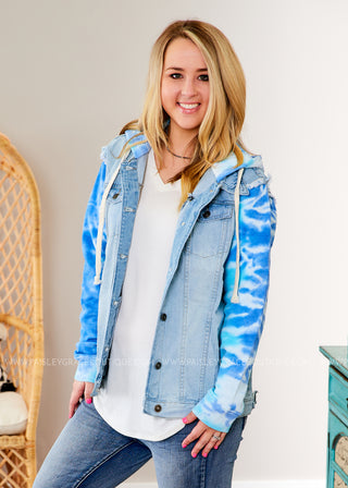 Groovy Adventure Denim Jacket - BLUE - FINAL SALE