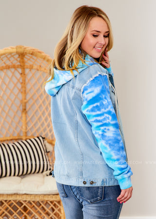 Groovy Adventure Denim Jacket - BLUE - FINAL SALE