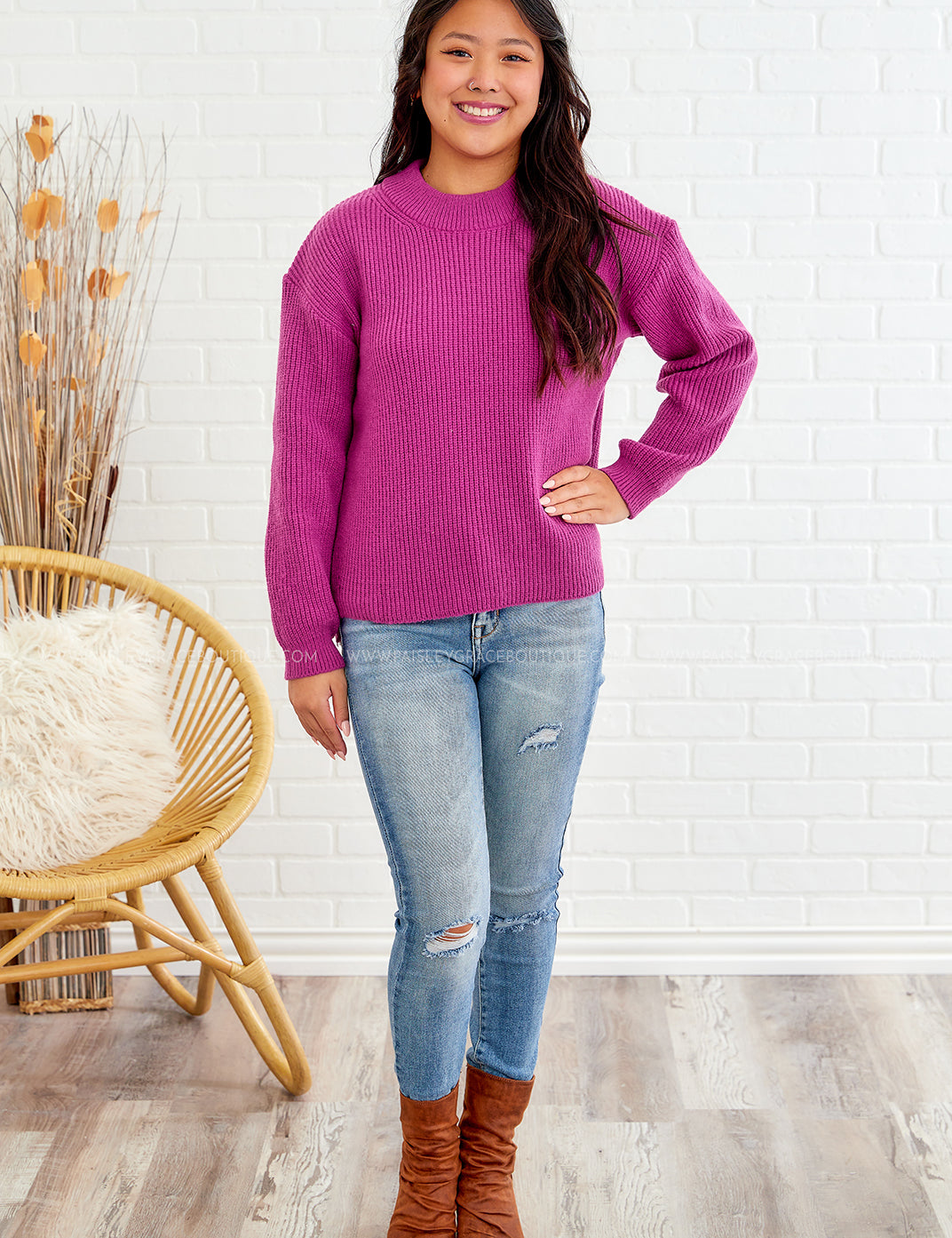 Snuggly Days Sweater - 2 Colors - LAST ONE FINAL SALE - WHS24