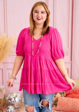 Load image into Gallery viewer, Match Made in Heaven Top - Hot Pink - FINAL SALE
