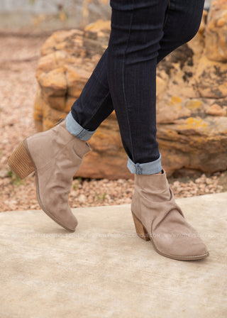 Salta Booties - TAUPE - LAST ONE FINAL SALE