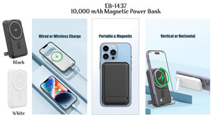 10,000 mAh Power Bank Wireless Charger
