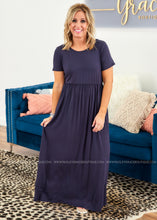 Load image into Gallery viewer, Alexandra Maxi Dress - NAVY  - FINAL SALE CLEARANCE
