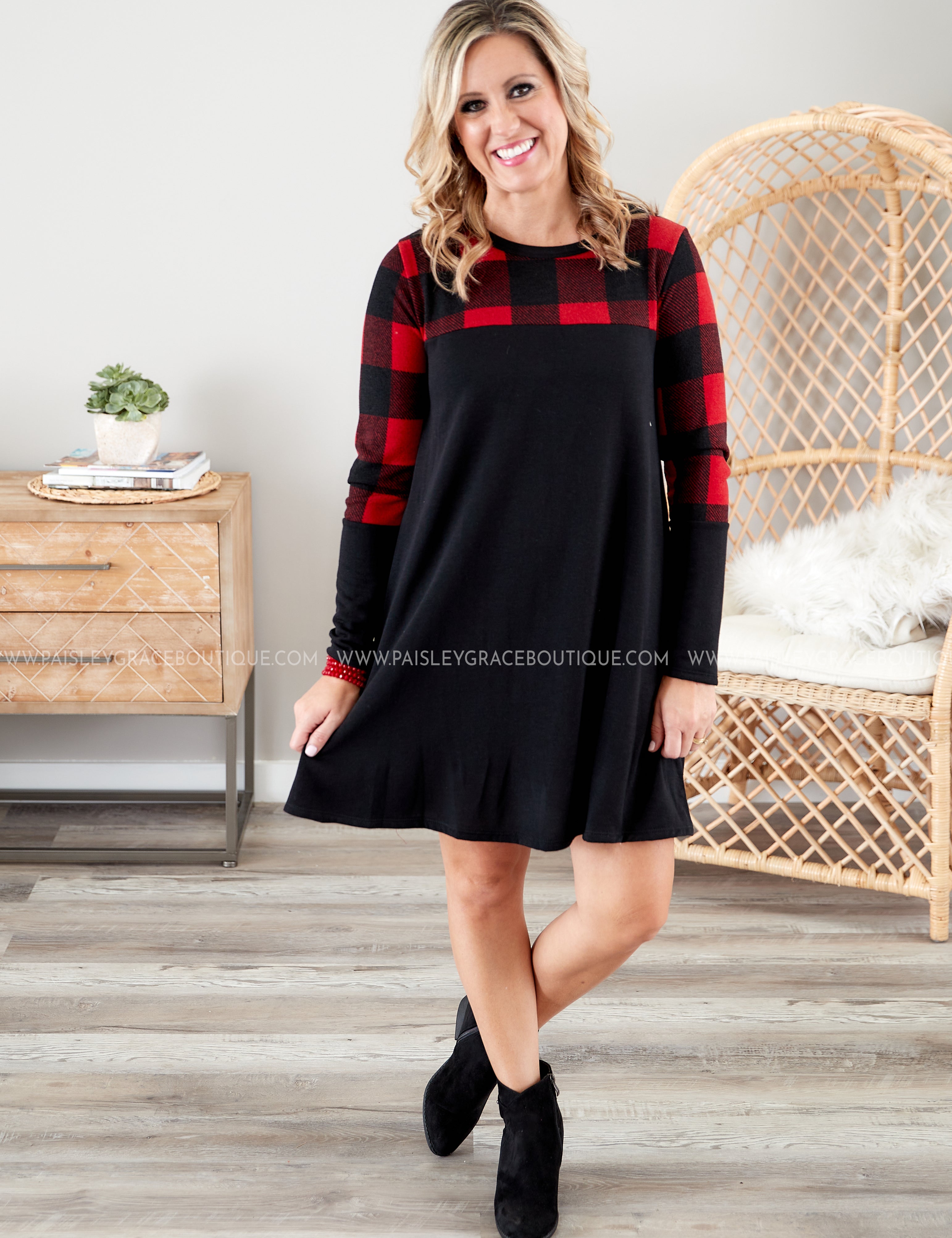 Plaid Bliss Dress - LAST ONES FINAL SALE
