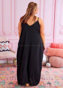 Heightened Horizons Maxi Dress - Black - FINAL SALE