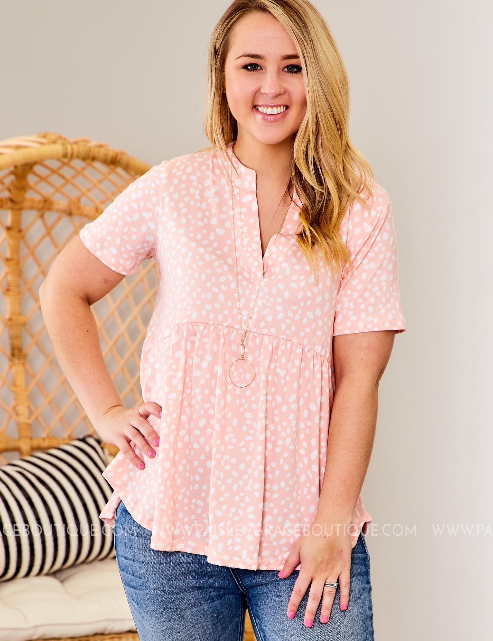 Miranda Top- PINK* LAST ONES FINAL SALE *