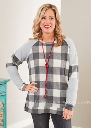 Mad About Plaid Top  - FINAL SALE