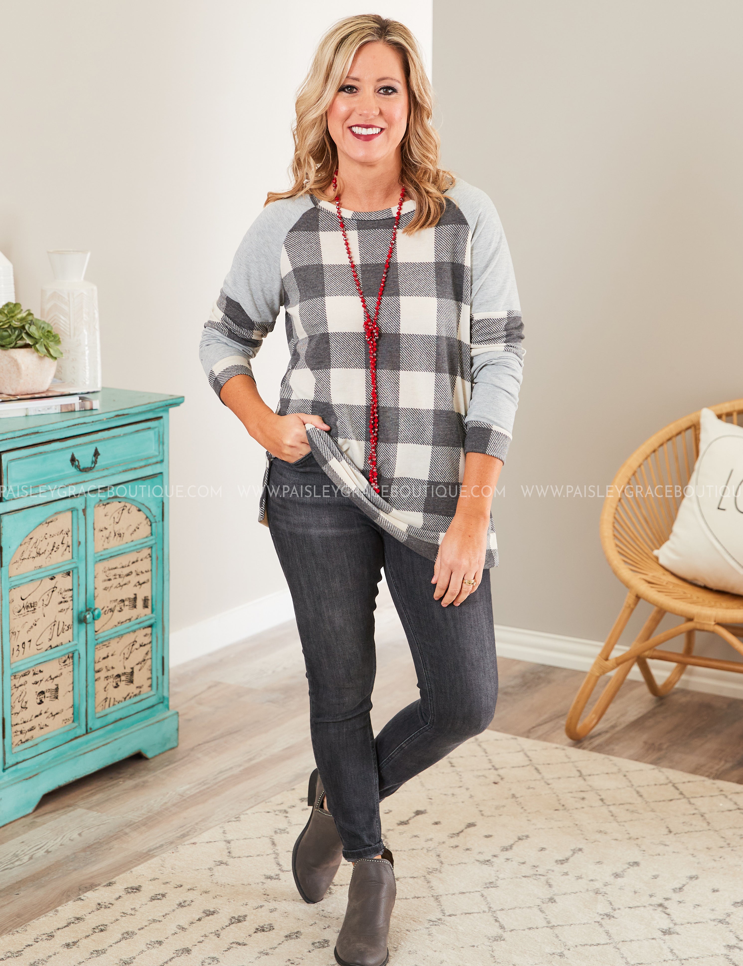 Mad About Plaid Top* LAST ONES FINAL SALE *