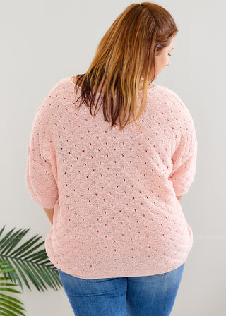 Lingering Memories Top - Light Pink - FINAL SALE