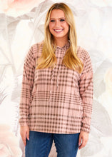 Load image into Gallery viewer, Plaidly In Love Hoodie - FINAL SALE CLEARANCE

