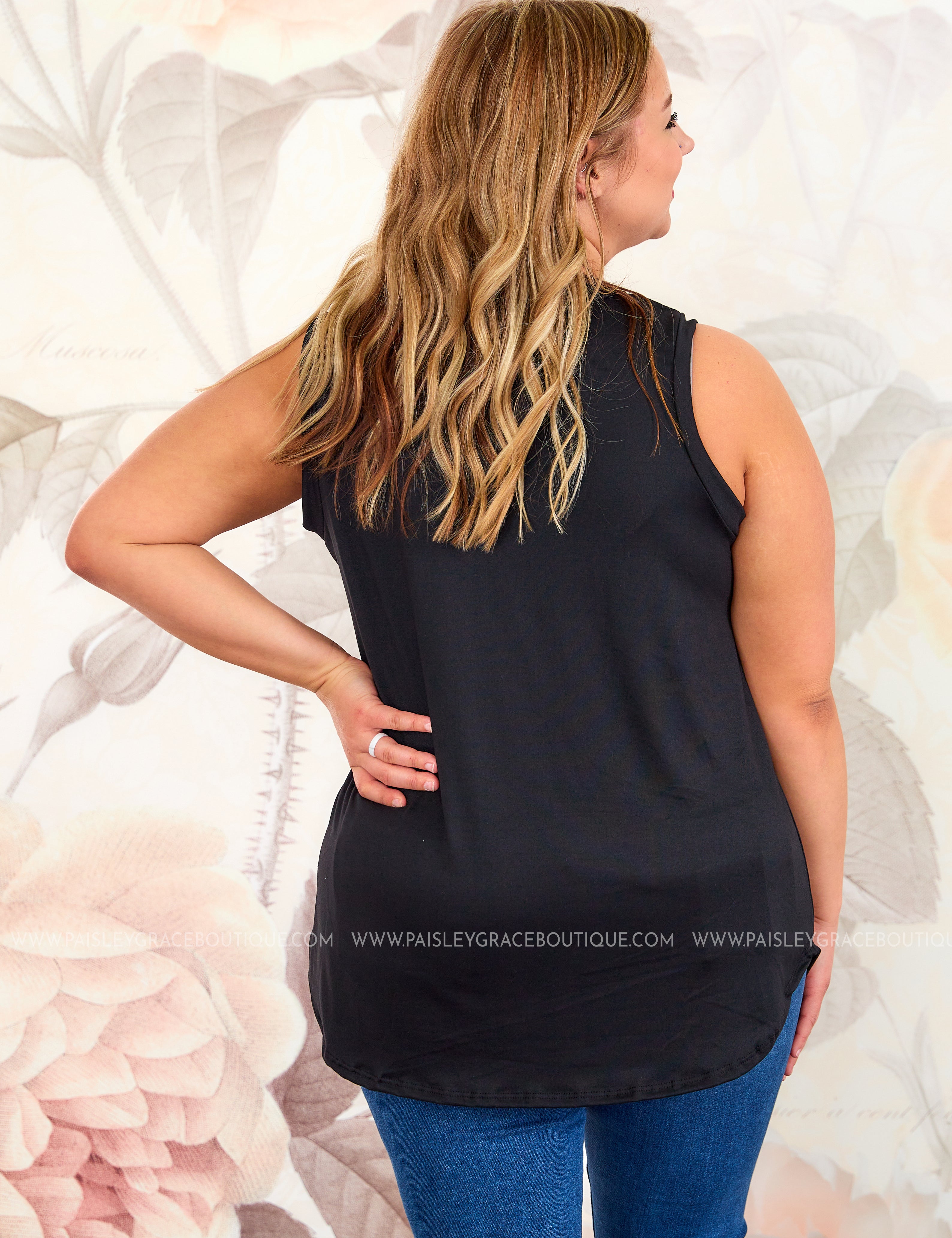 Allie Tank - Black* LAST ONES FINAL SALE *