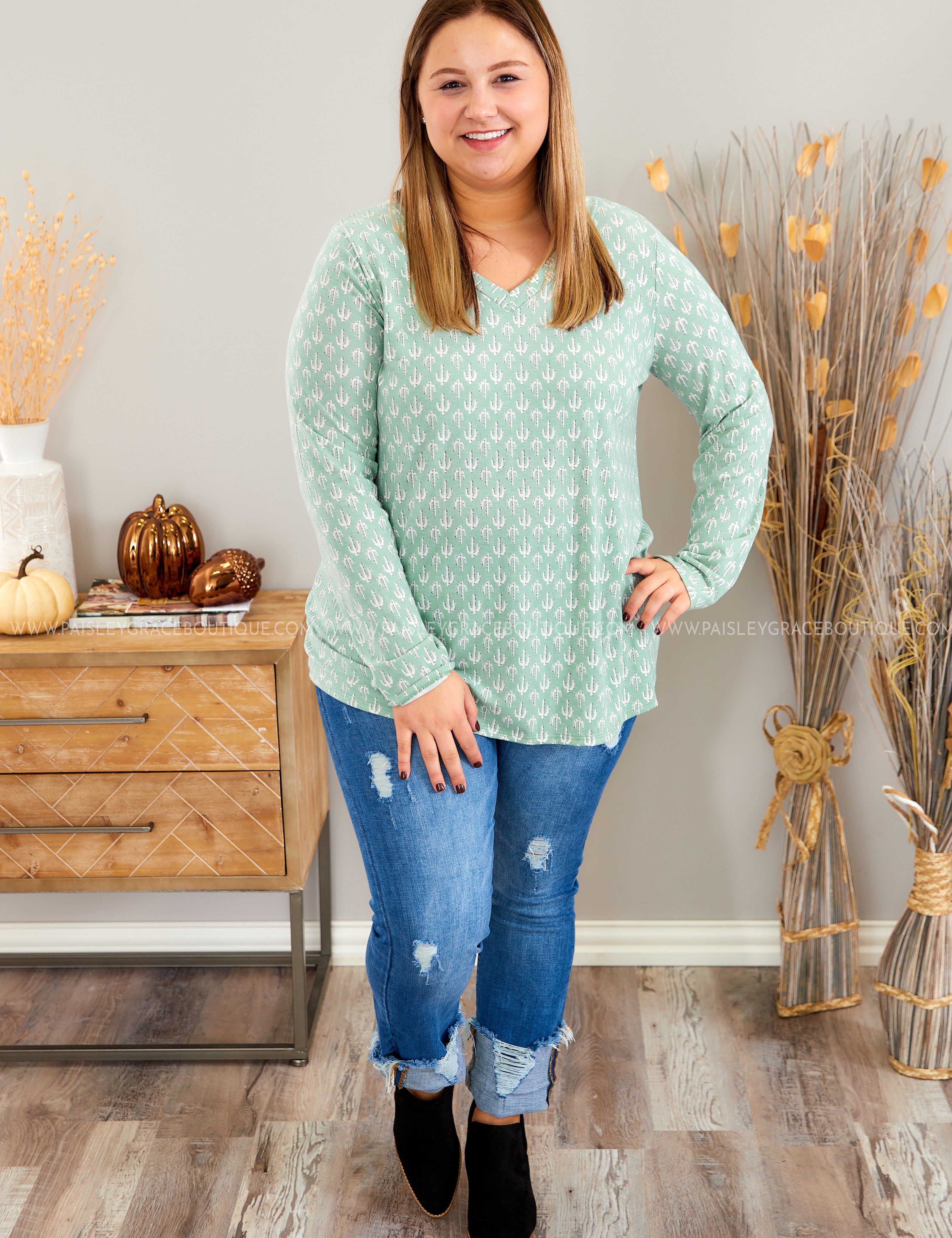 Cactus Makes Perfect Top* LAST ONES FINAL SALE *