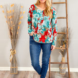 Pleasant Days Top - Red* LAST ONES FINAL SALE *