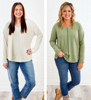 Effortless Class Top - 2 Colors - WAREHOUSE SALE - FINAL SALE