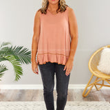 Never Taken For Granted Top - Coral - LAST ONES FINAL SALE