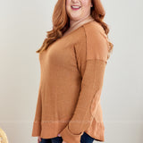 Making Waffles Top - Rust - LAST ONES FINAL SALE