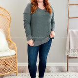 Making Waffles Top - Grey - LAST ONES FINAL SALE