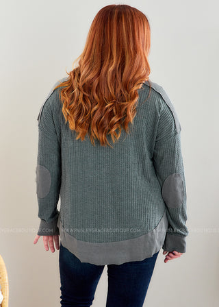 Making Waffles Top - Grey - FINAL SALE