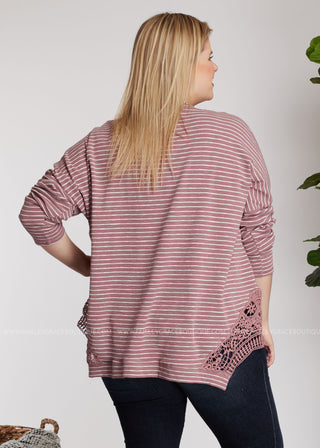 Open Minded Top-MAUVE - LAST ONES FINAL SALE